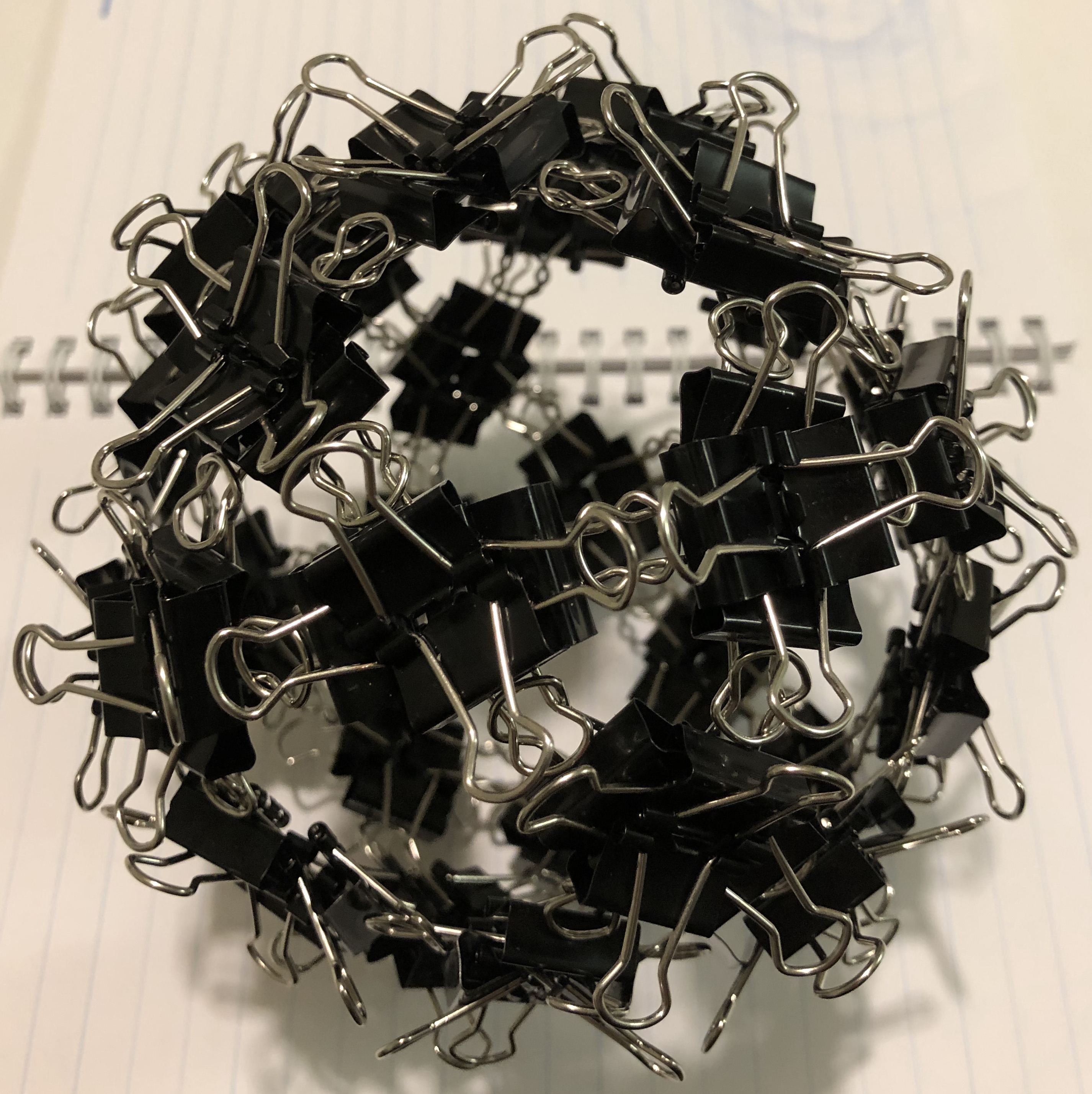 120 clips forming 30 Η-vertices forming icosidodecahedron
